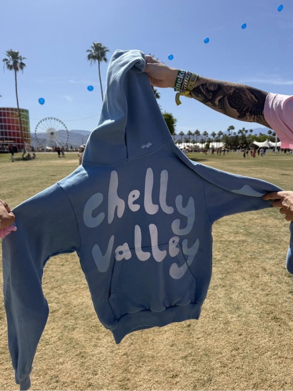 Skylark Light Blue Graphic Hoodie - X-Small